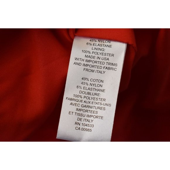 Women's Nanette Lepore Red Drop Waist Dress 2 - Picture 9 of 11